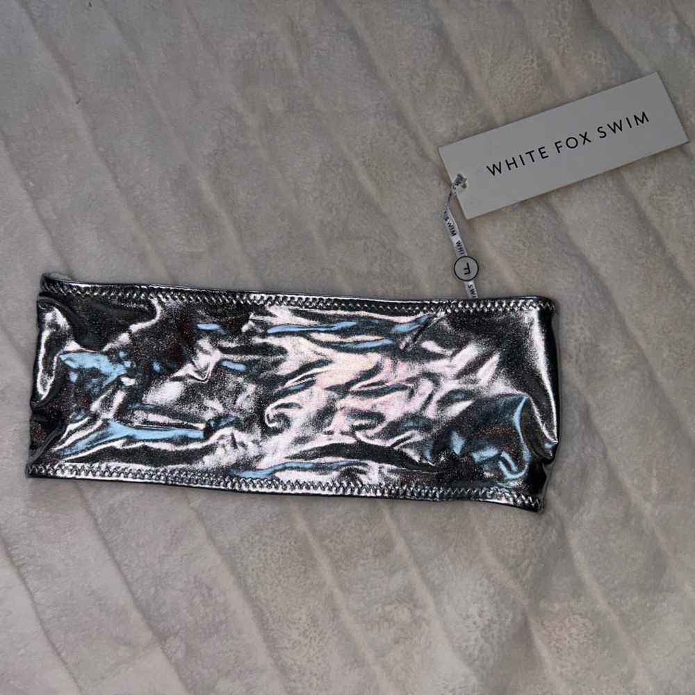 BNWT White Fox Boutique SILVER Bikini Swimwear